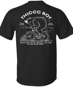 Tfatk Merch Thiccc Boy Bike Club Bear Tee
