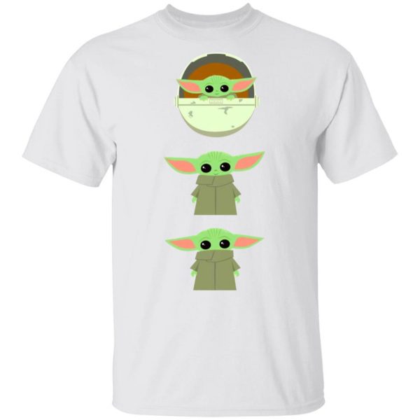 Baby Yoda Merch The Mandalorian The Child Poses T-Shirt White