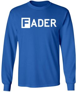 FADER Logo Crew Neck Sweatshirt Blue