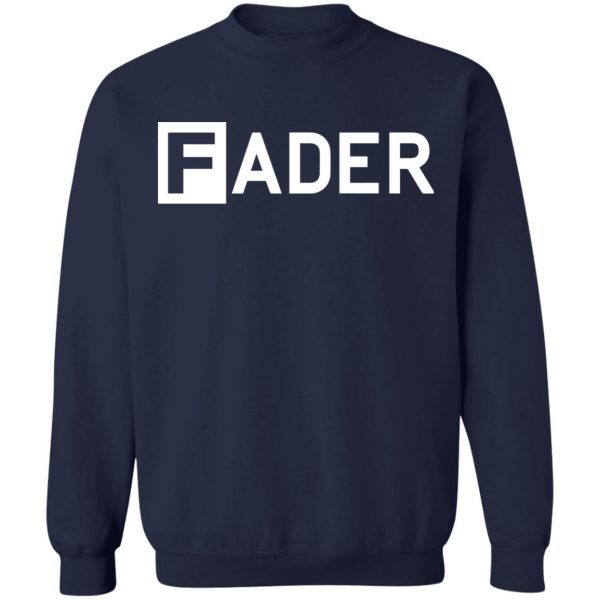 FADER Logo Crew Neck Sweatshirt Blue
