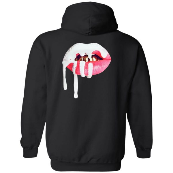 The Kylie Jenner Lips Satin Hoodie Red