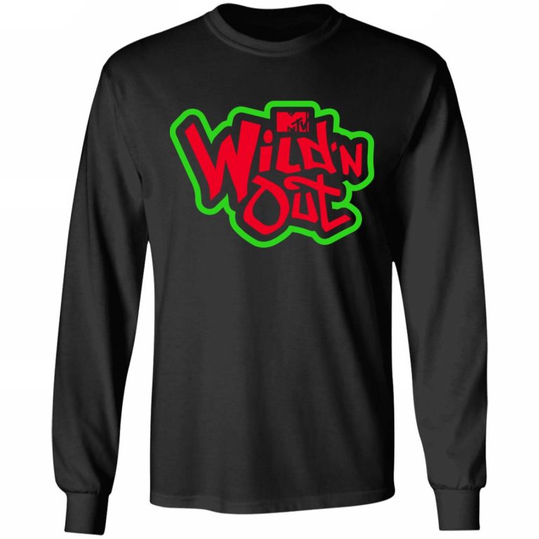 Wild N Out Merch Green Red Logo Sleeve T-Shirt