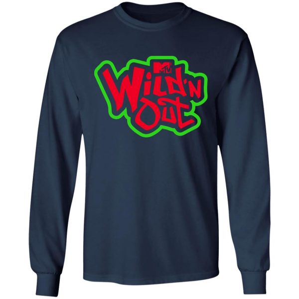 Wild N Out Merch Green Red Logo Sleeve T-Shirt