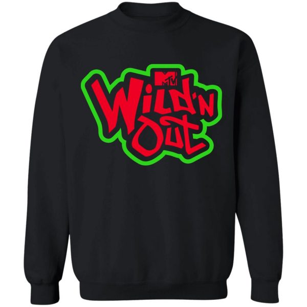 Wild N Out Merch Green Red Logo Sleeve T-Shirt