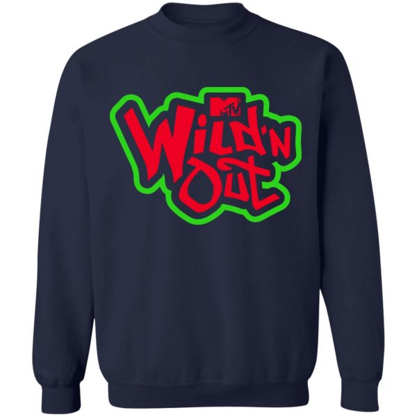 Wild N Out Merch Green Red Logo Sleeve T-Shirt