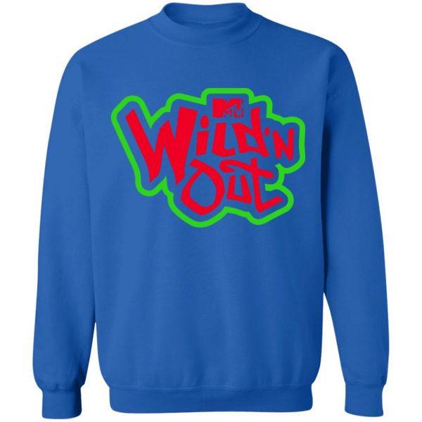 Wild N Out Merch Green Red Logo Sleeve T-Shirt