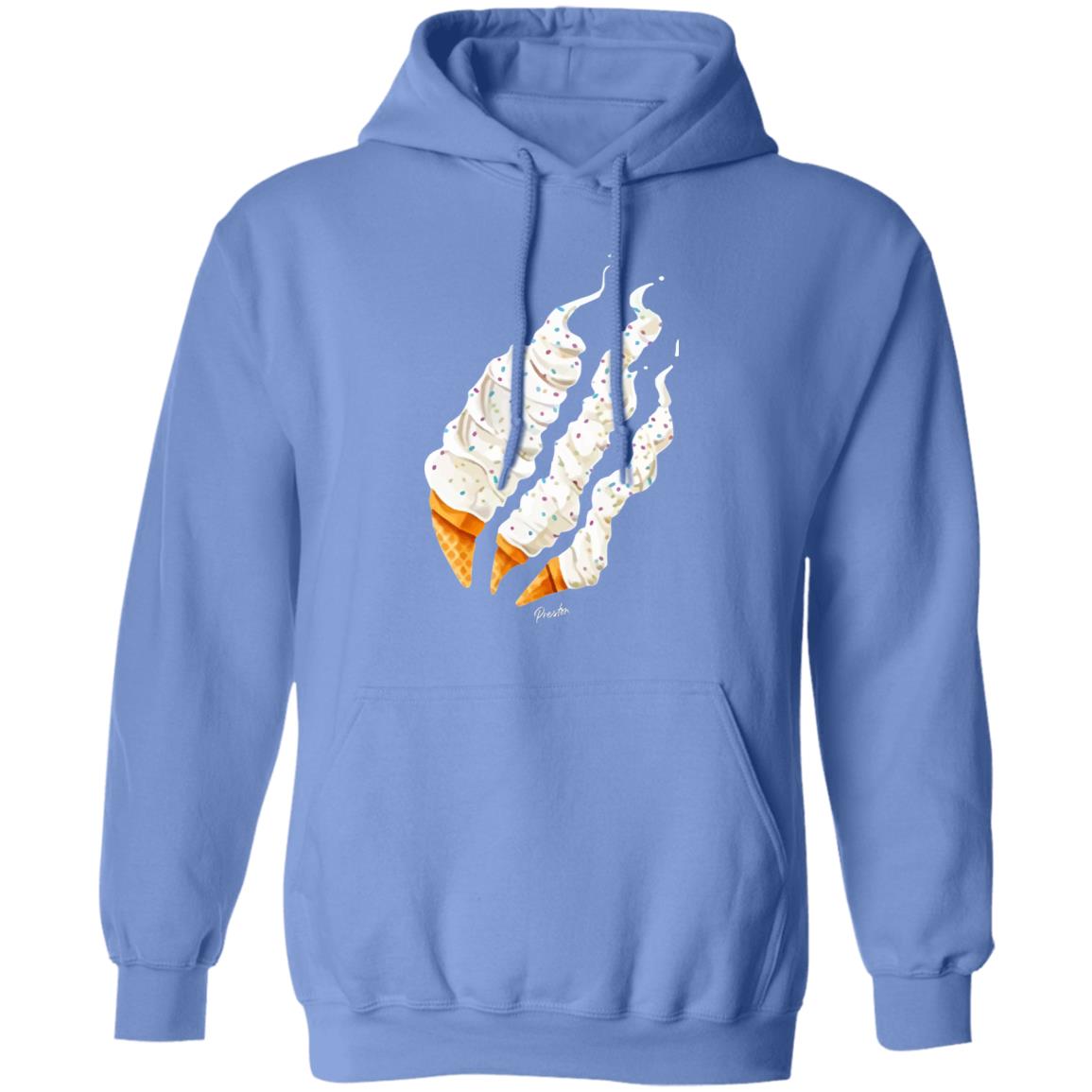 ice cream flame hoodie