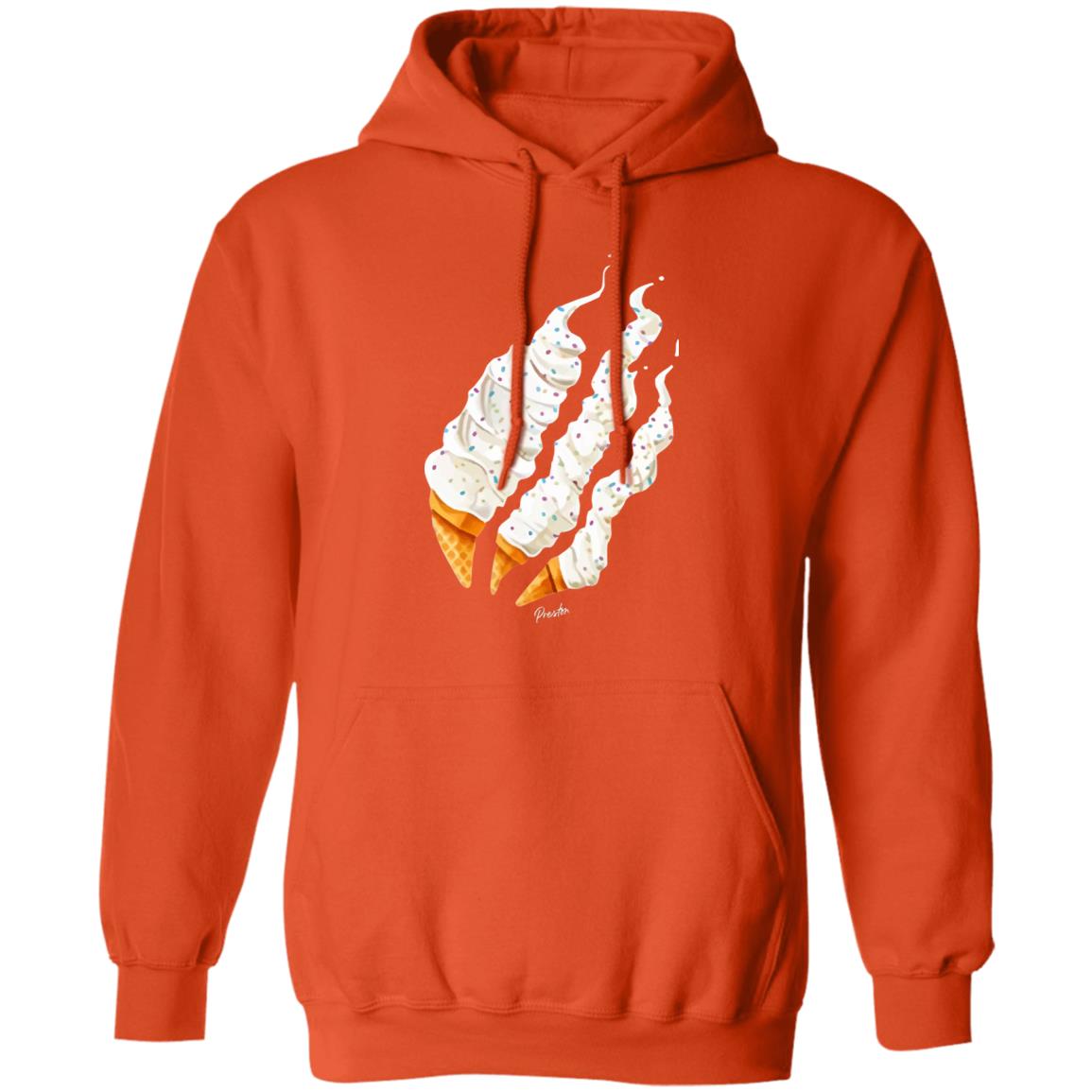 ice cream flame hoodie