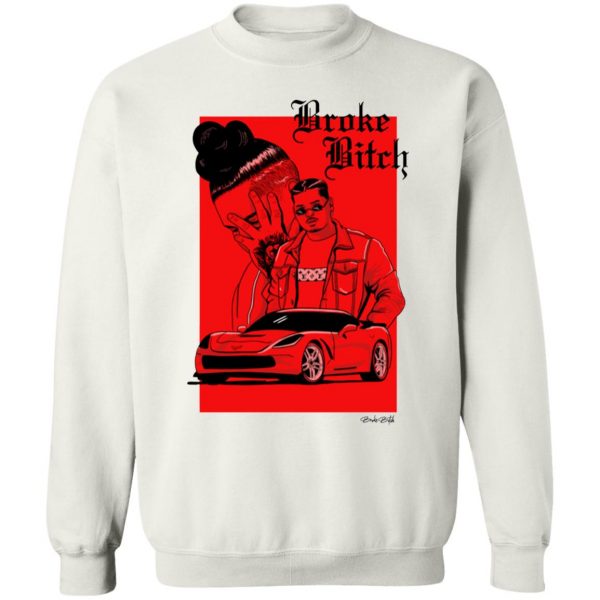 Benny Soliven Merch Limited Edition Broke Bitch Sweatshirt