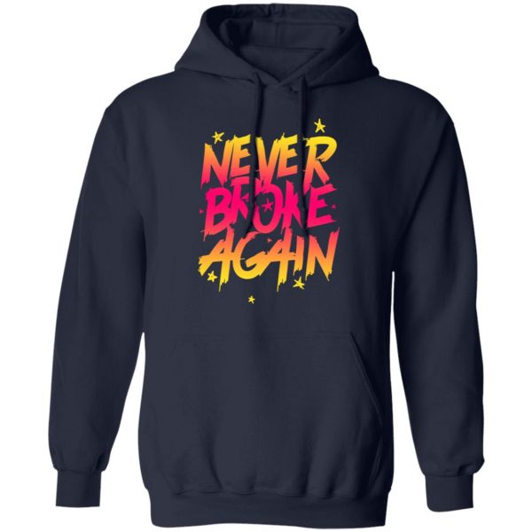Never Broke Again Faded Yellow Red T-Shirt