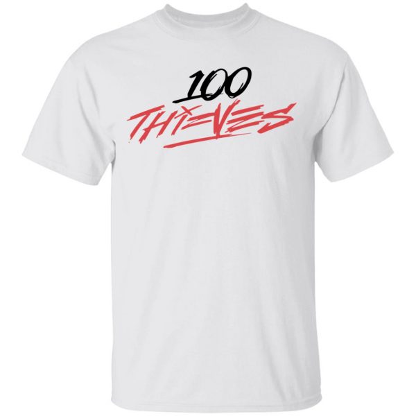 100thieves merch Slim Fit T-Shirt White