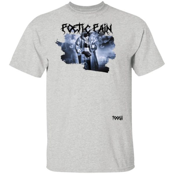 Toosii Merch Poetic Pain Album Art White T-Shirt