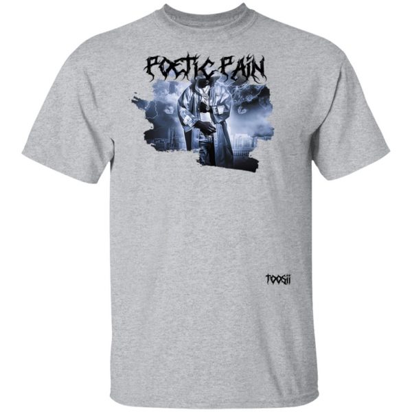 Toosii Merch Poetic Pain Album Art White T-Shirt