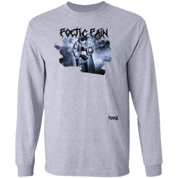 Toosii Merch Poetic Pain Album Art White T-Shirt