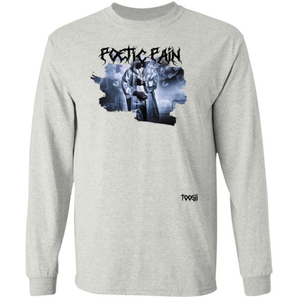 Toosii Merch Poetic Pain Album Art White T-Shirt