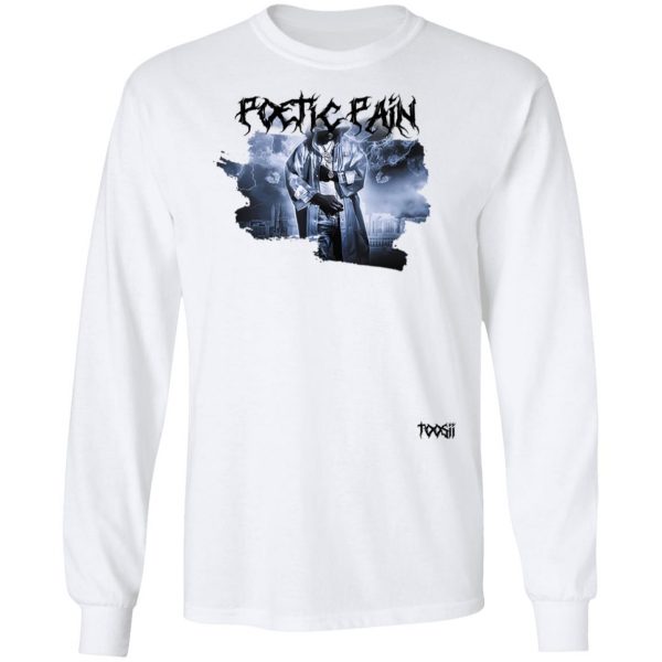 Toosii Merch Poetic Pain Album Art White T-Shirt