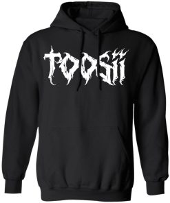 Toosii Merch Toosii Poetic Pain Black Hoodie