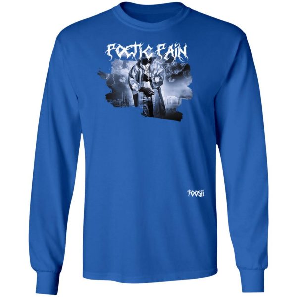 Toosii Merch Poetic Pain Album Art Black T-Shirt