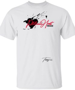 Toosii Merch Platinum Heart Splatter White T-Shirt