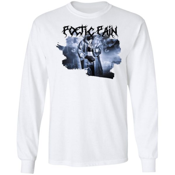 Toosii Merch Poetic Pain Tracklist White Hoodie