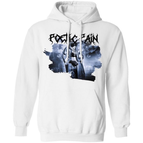 Toosii Merch Poetic Pain Tracklist White Hoodie