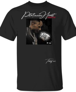 Toosii Merch Platinum Heart Black T-Shirt