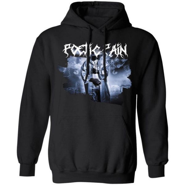 Toosii Merch Poetic Pain Tracklist Black Hoodie