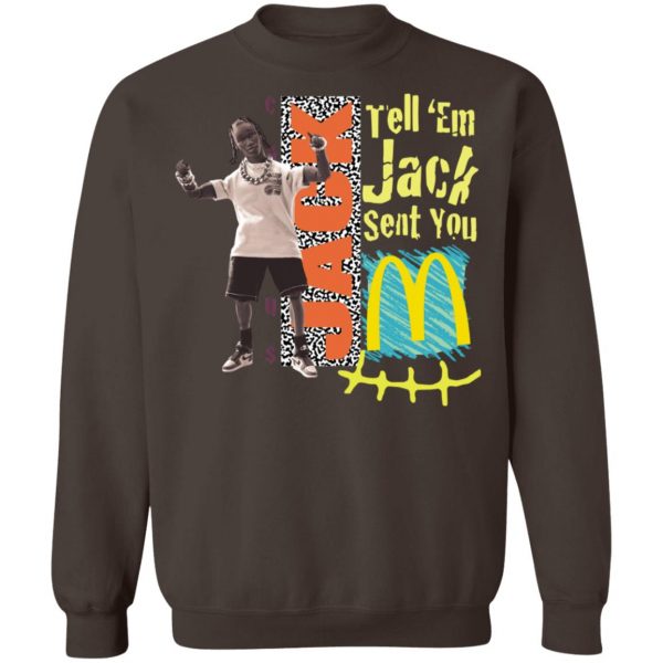 Travis Scott Mcdonalds Cactus Jack Merch Jack Smile T-Shirt II