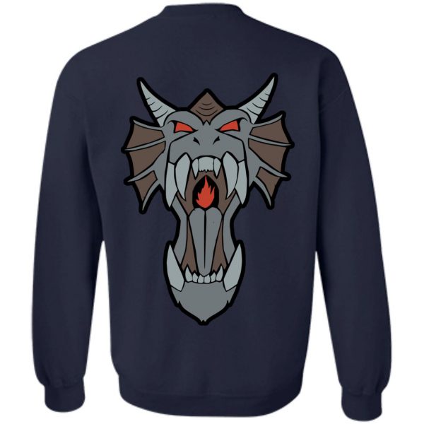 Runescape Merch Draconic Visage Hoodie Grey