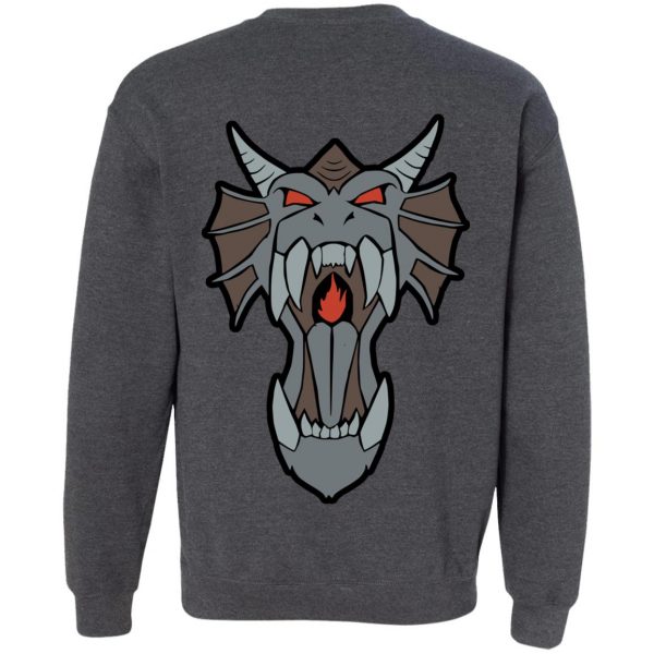 Runescape Merch Draconic Visage Hoodie Grey