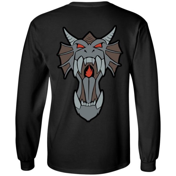 Runescape Merch Draconic Visage Hoodie Grey