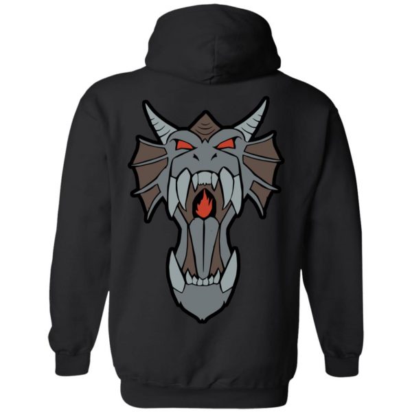 Runescape Merch Draconic Visage Hoodie Grey