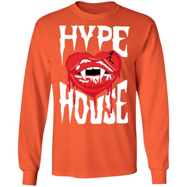 Hype House Merch Vampire Heart Orange Tee