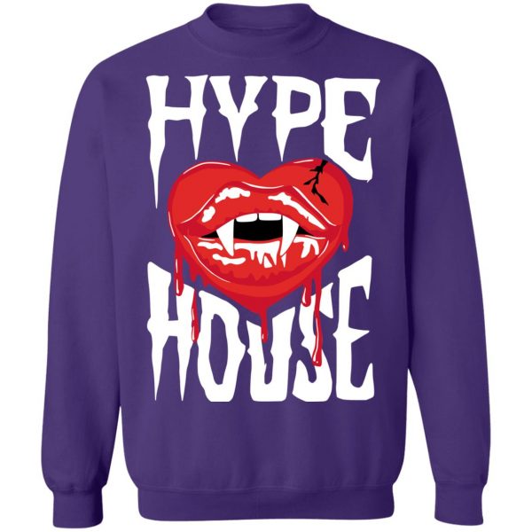 Hype House Merch Vampire Heart Purple Hoodie