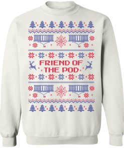 Crooked Merch Friend Of The Pod Holiday Sweater