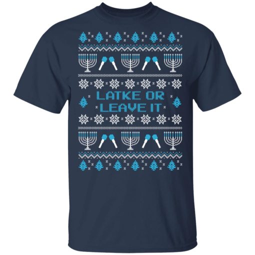 Crooked Merch Latke Or Leave It Holiday Sweater