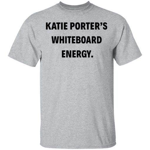 Crooked Merch Fitted Katie Porter’s Whiteboard Energy T-Shirt