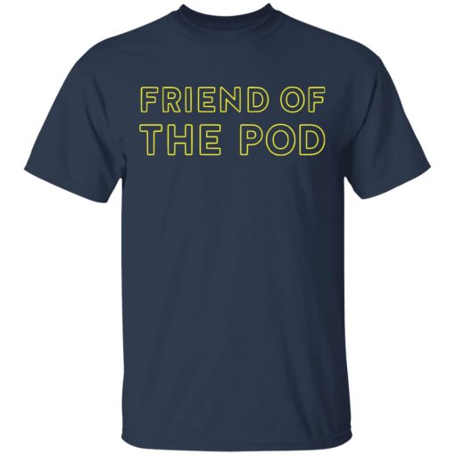 Crooked Merch Friend Of The Pod Navy T-Shirt