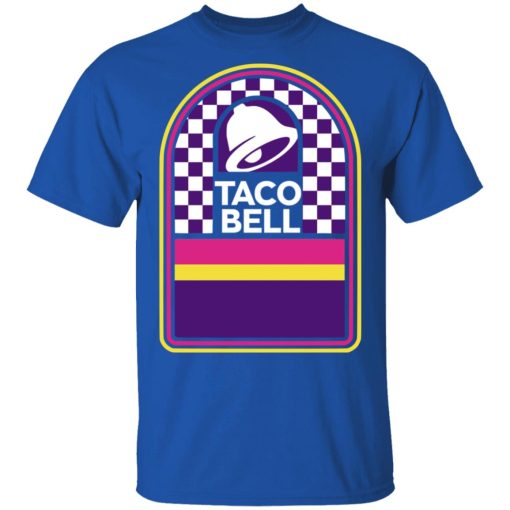 Taco Bell Merch Taco Bell Logo Checkered Long Sleeve Shirt