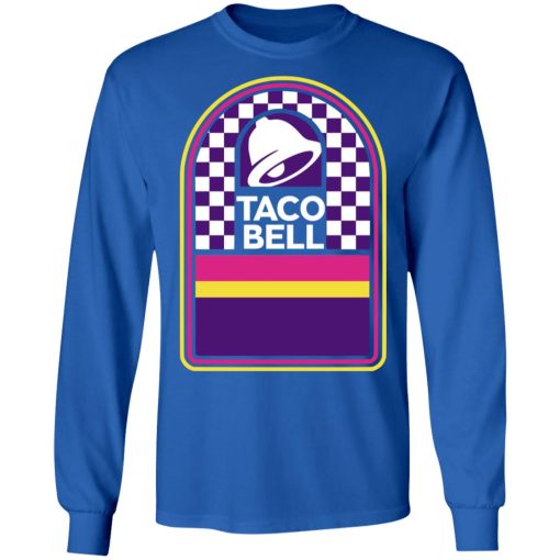 Taco Bell Merch Taco Bell Logo Checkered Long Sleeve Shirt