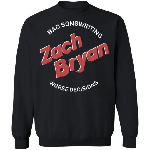 Zach Bryan Merch Bad Songwriting Tee