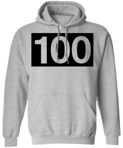 100 Thieves Merch 100 Thieves Numbers Hoodie Grey