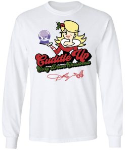 Dolly Parton Merch Cuddle Up Cozy Down Christmas Long Sleeve