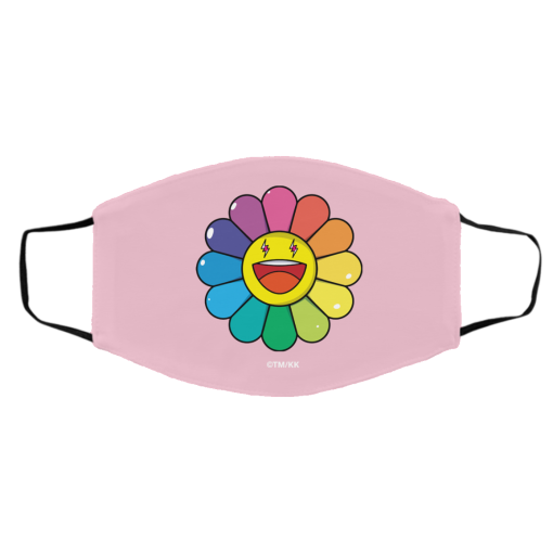 J Balvin Merch Rainbow Flower Mask