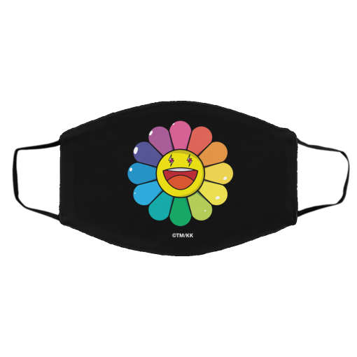 J Balvin Merch Rainbow Flower Mask