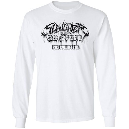 Slaughter To Prevail Merch Demolisher Church White Hoodie