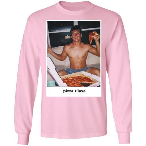 Tyler Cameron Merch Pizza Love Light Blue Hoodie