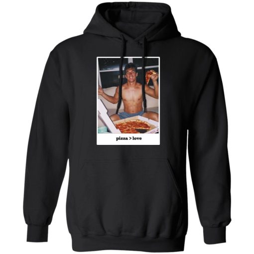 Tyler Cameron Merch Pizza Love Light Blue Hoodie