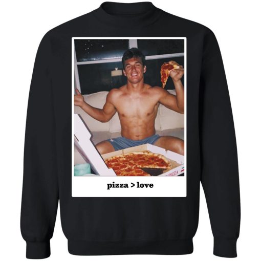 Tyler Cameron Merch Pizza Love Light Blue Hoodie