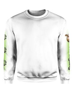 Earthgang Merch White and Green Airbrush Long Sleeve